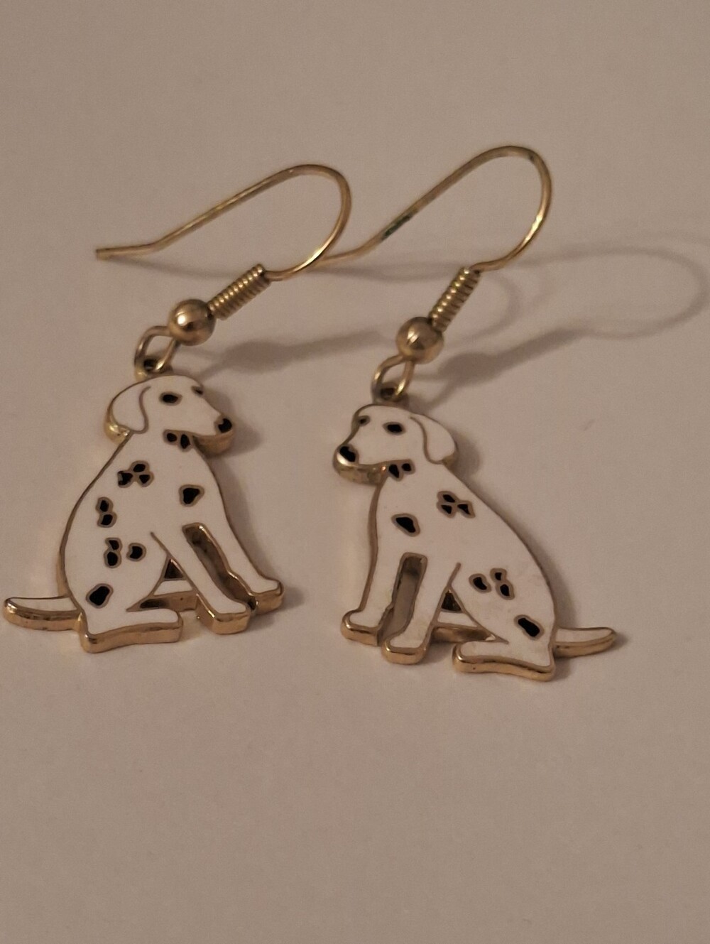 Vintage Avon Jewelry Costume Dalmation Earrings